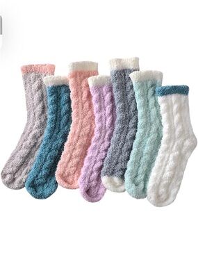 Cozy Plush Fuzzy Socks - 7 pairs